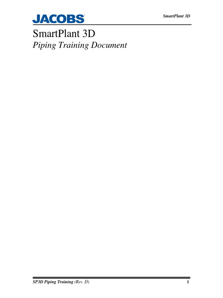SP3D Piping Training Manual | PDF | Pipe (Fluid Conveyance ...