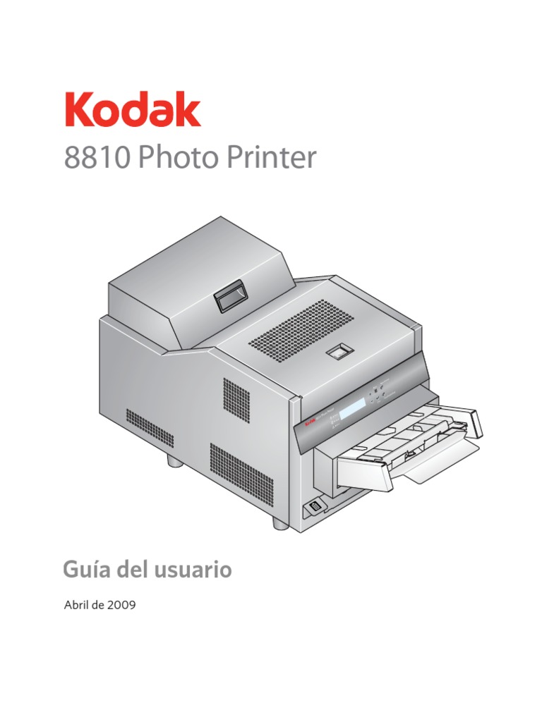 KODAK 8810 Photo Printer Español PDF Impresora Papel