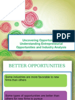 Understanding Entrepreneurial Opportunities and Industry Analysis