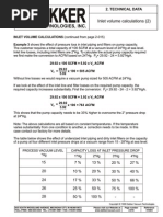 Inlet Volume Calculations