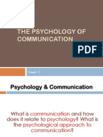 Week 2 Psychology of Communication PDF