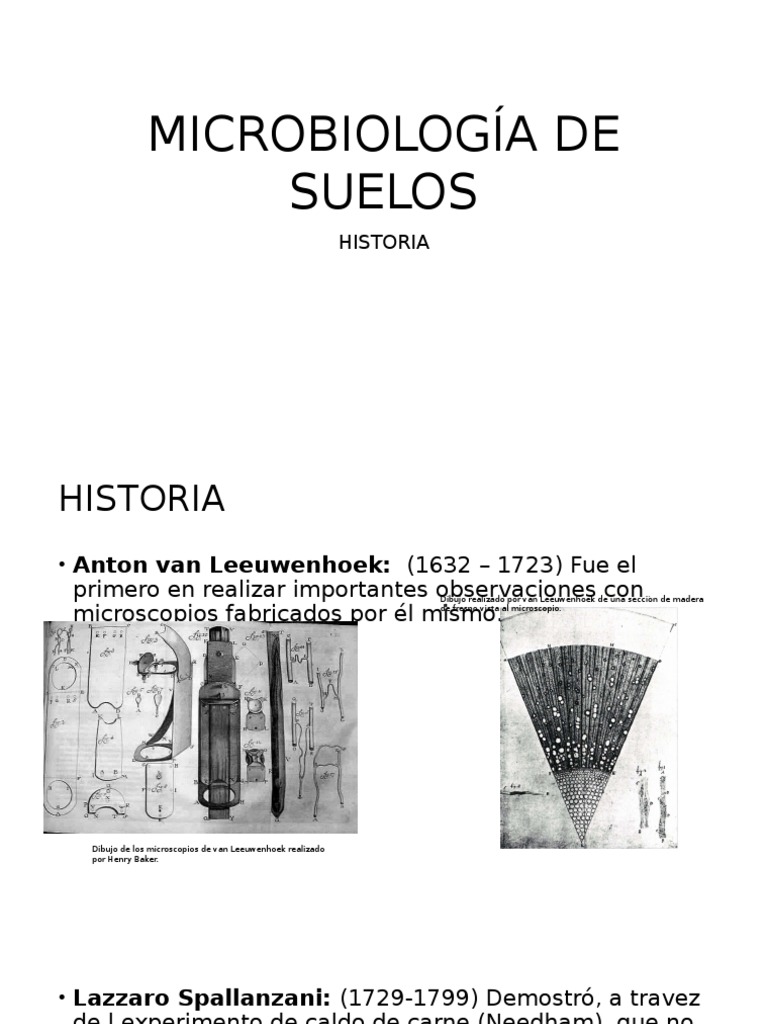 Historia Microbiología de Suelos | PDF | Viruela | Luis Pasteur