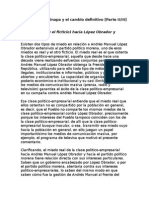 Morena, Ayotzinapa y El Cambio Definitivo II de III [El Miedo Real y El Ficticio Hacia AMLO y Morena] (Para El SDP) - Antonio Degante