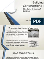 Building Constructions I: Structural Systems of Building