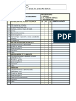 Check list arnés seguridad SGI-014-31 inspección