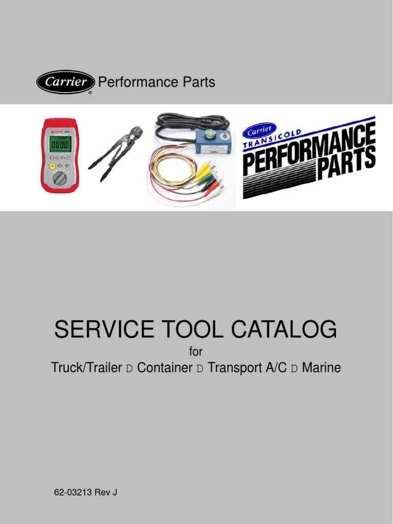 SERVICE TOOL CATALOG Carrier Transicold PDF Electrical Connector