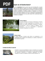 Qué Es El Ecoturismo