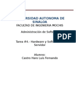 Hardware y software de Servidor