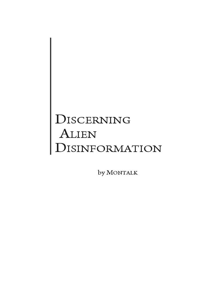 Understanding Alien Disinformation | PDF | Alien Abduction ...