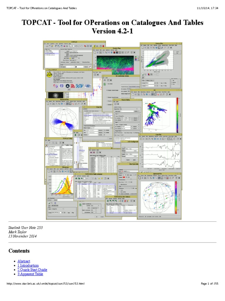 TOPCAT Manual | PDF | File Format | Comma Separated Values
