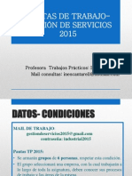 Pautas de Trabajo-gestión de Servicios 2015