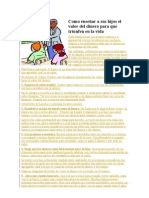 Como Enseñar A Sus Hijos El Valor Del Dinero para Que Triunfen en La Vida