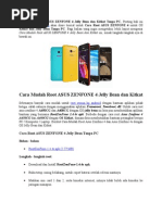 Download Cara Mudah Root ASUS ZENFONE 4 Jelly Bean Dan Kitkat Tanpa PC by Allen Sufiana SN262217616 doc pdf