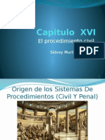 Capitulo XVI Proceso Civil