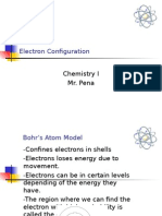 Electron Configuration: Chemistry I Mr. Pena