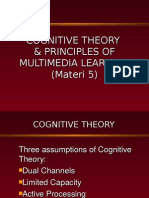 Cognitive Theory & Principles of Multimedia Learning (Materi 5)