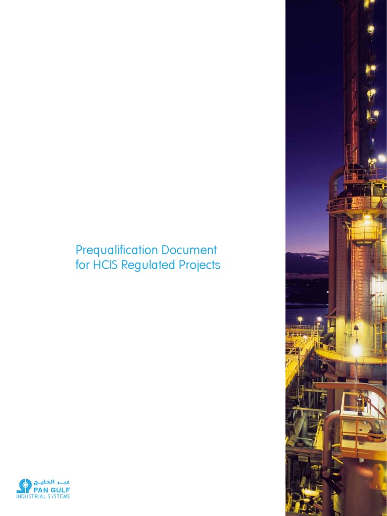 HCIS PreQualification | PDF | Fire Sprinkler System | Pipe (Fluid ...