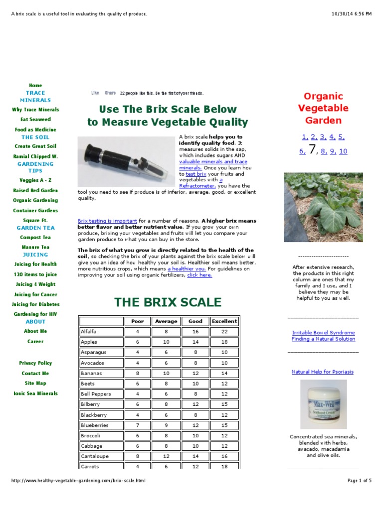 Brix Vegetable Quality : Understanding Brix: Is a Higher Number Always ...