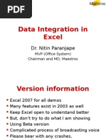 Data Integration in Excel 7