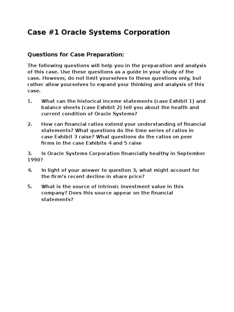 Financial analysis case study pdf picture