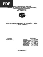 INSTITUCIONES QUE BRINDAN APOYO A NIÑOS Y NIÑAS A TEMPRANA EDAD.doc