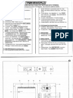 Transworld TW5500 / RT5500 RTTY Message Terminal - Condensed Operating Instructions (Laminated Card Front and Back)