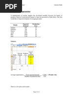 Lab 2 - Aggregate Planning