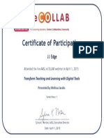 Certificate of Participation