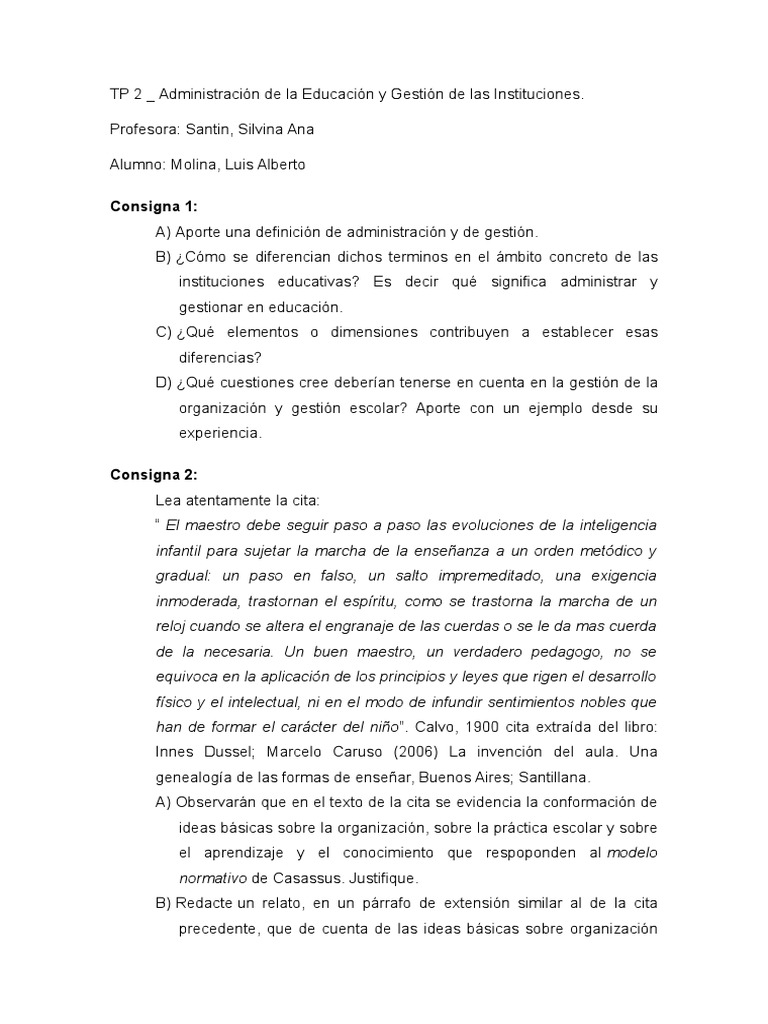 Administración y Gestión Educativa | PDF | Plan de estudios | Planificación