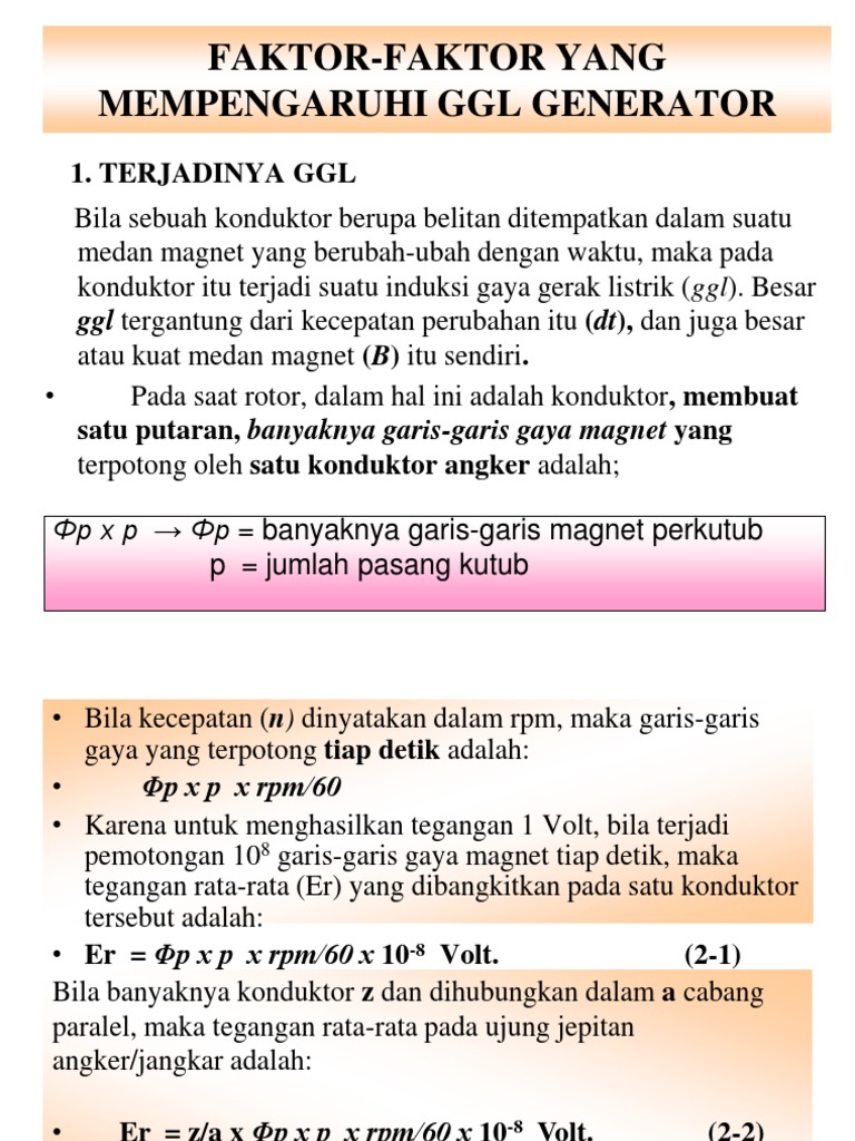 Faktor Faktor Tegangan