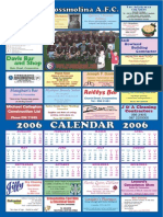 Cross AFC Calendar 1999