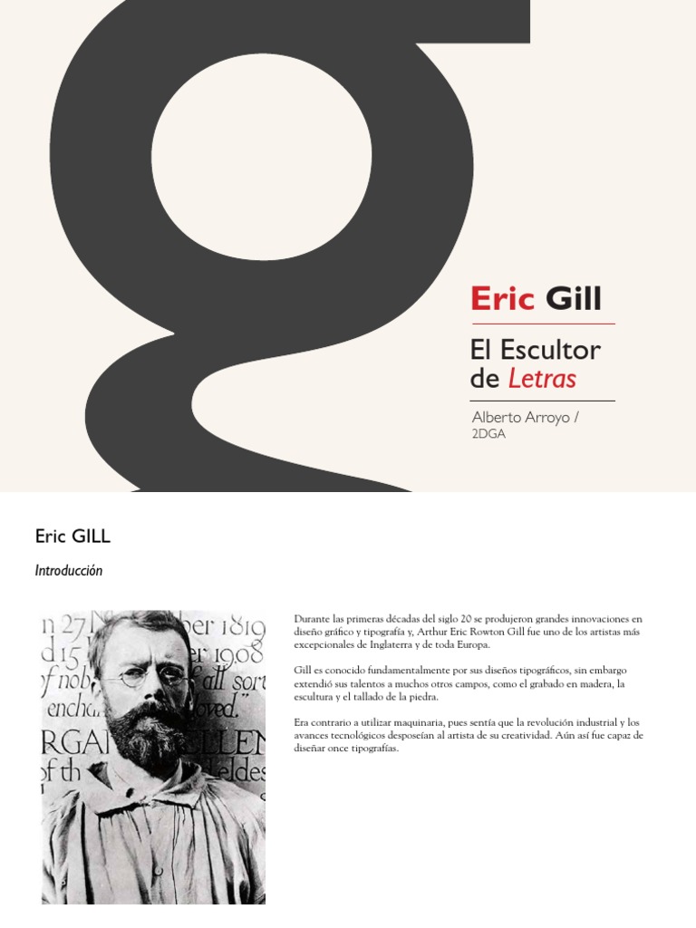 Eric Gill: Maestro de la Tipografía y Escultura | PDF | Tipografía ...