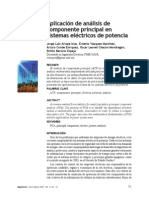 Análisis de Componente Principal en Los Sistemas Eléctricos de Potencia