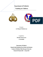 Department of Pediatric Vomiting in Children: Dr. Pulung M Silalahi, Spa