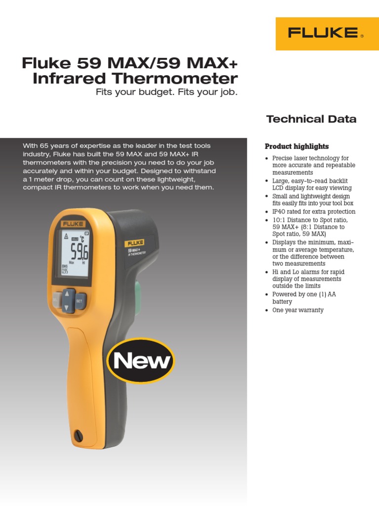 Fluke Infrared Thermometer PDF Celsius Scientific Observation