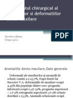 Tratamentul Chirurgical Al Anomaliilor Si Deformatiilor Dento-Maxilare