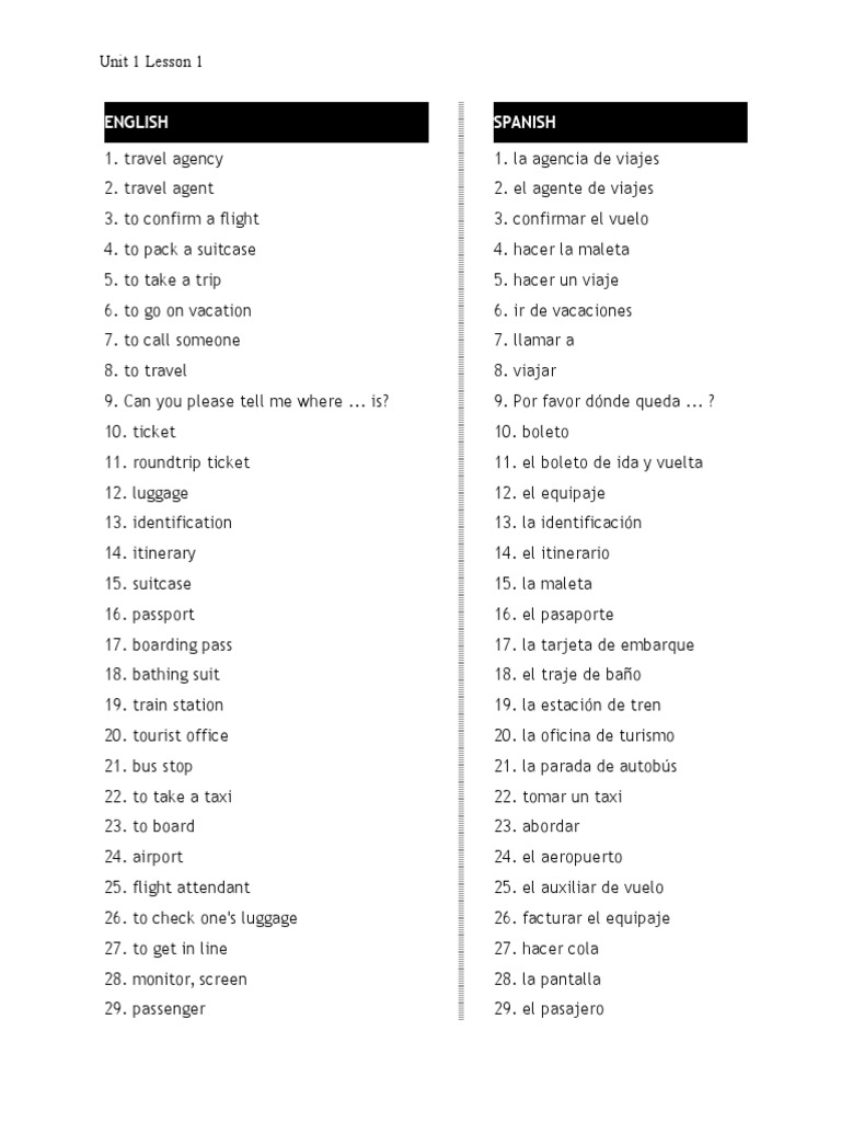 Unit 1 Lesson 1 | PDF