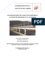Análisis Dinámico de Viaductos Sometidos A Acciones de Trenes de Alta Velocidad PDF