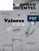 Calendario de Valores .-Guia de Apoyo para Docentes-2014 - 2015
