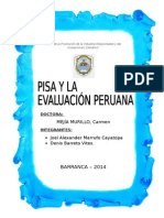 Pisa y la evaluación peruana