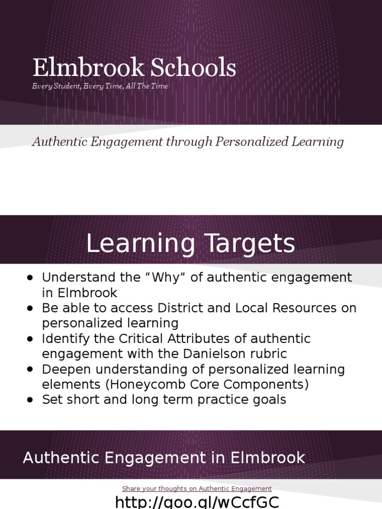 Authentic Engagement in Elmbrook Schools | PDF | Career & Growth