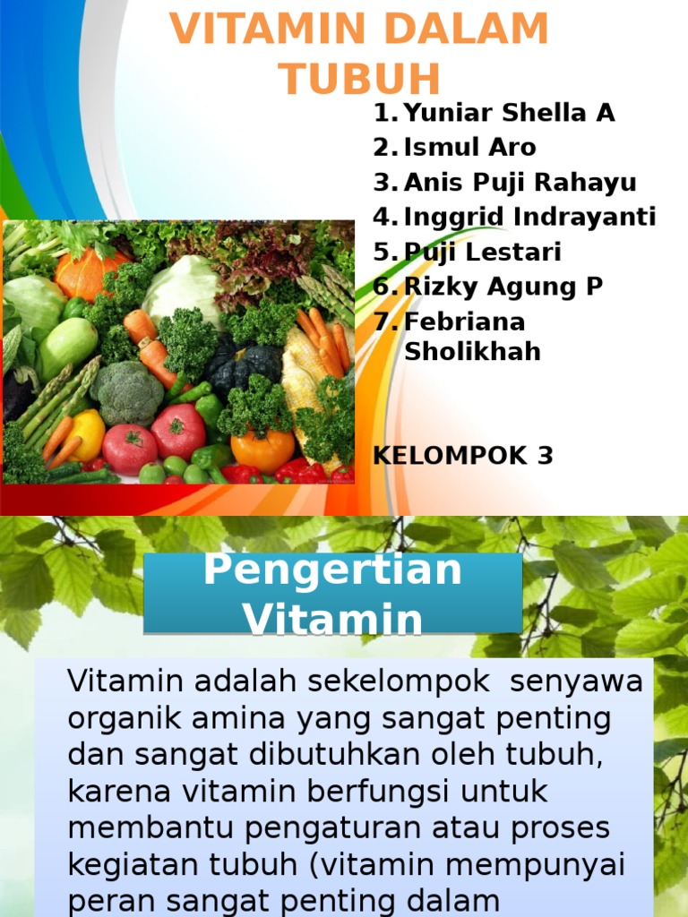 Vitamin Dalam Tubuh Fix