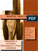 Paranoid and Schizoid personality disorders