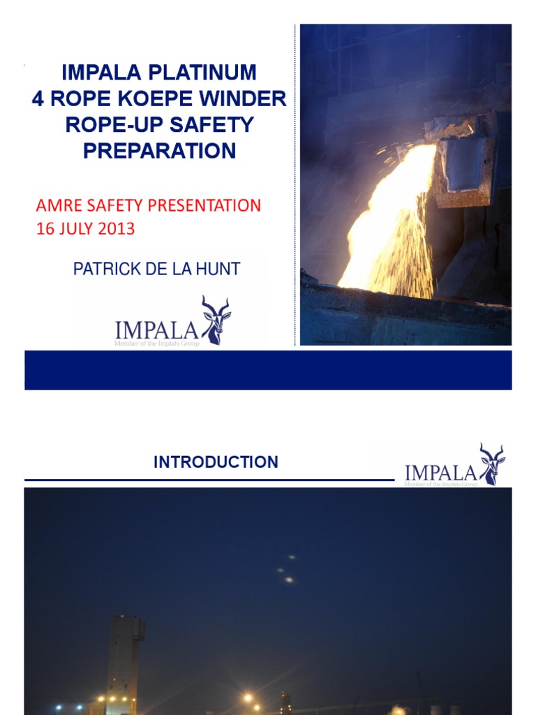 Koepe Winder Rope-Up Safety Procedures | PDF | Science | Engineering