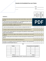 Teste de Ansiedade, PDF, Ansiedade