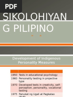 Development of Indigenous Personality Measures in the Philippines