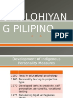 Development of Indigenous Personality Measures in the Philippines