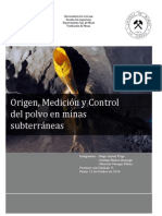 Origen, Medicion y Mitigacion Del Polvo en La Mineria