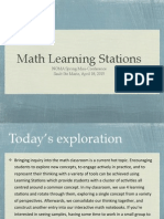 Math Learning Stations Noma April 2015