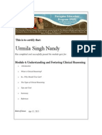 Understanding and Fostering Clinical Reasoning